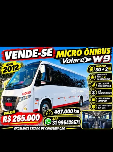 Vendo micro onibus volare w9