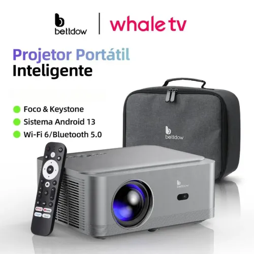 Projetor Bettdow AC1082 18000lumens Compatível Netflix