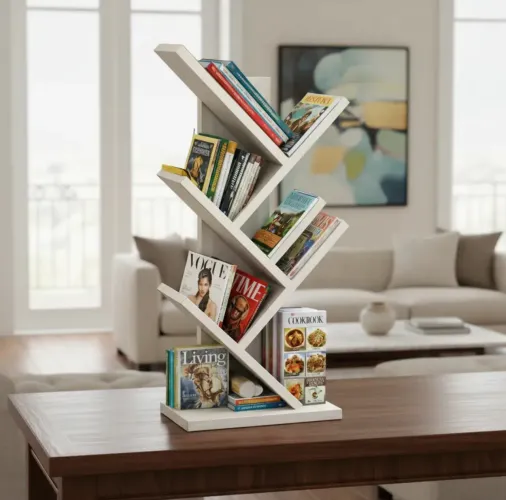 Porta Livros Revisteiro Mdf Organizador
