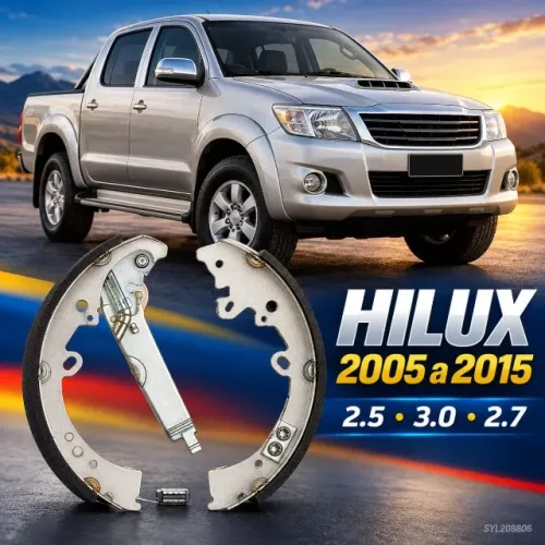 Sapata de Freio Traseira Toyota Hilux 2005 a 2015 2.5 3.0 2.7 SYL208806 - Nova