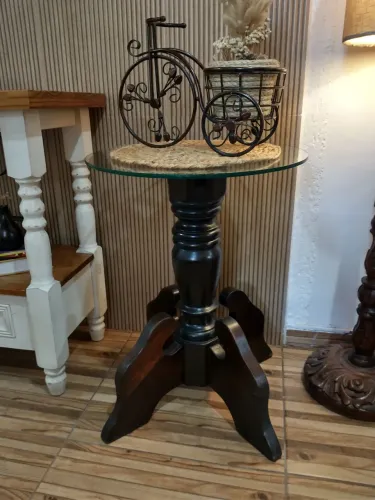 Mesa de apoio lateral ou canto vidro temperado 8mm