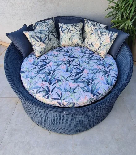 Chaise redondo de fibra