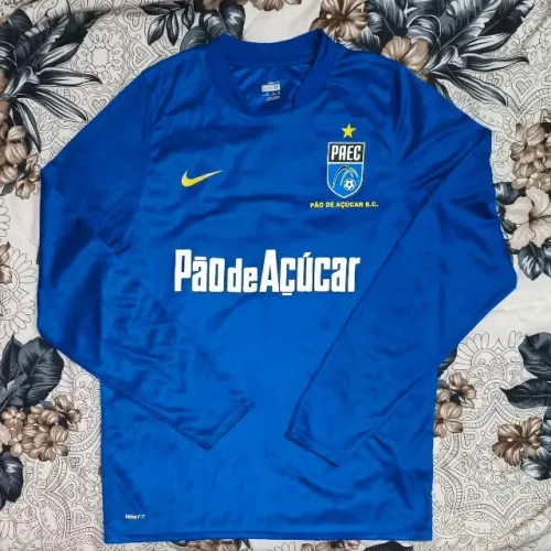 camisa original pão de açúcar esporte clube tamanho m manga longa nike azul