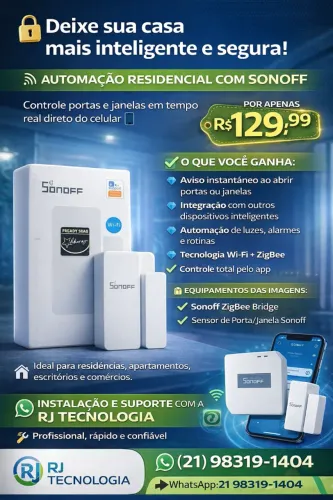 SONOFF ZBBridge e Sonoff Dw2 Sensor De Porta E Janela Wi-fi
