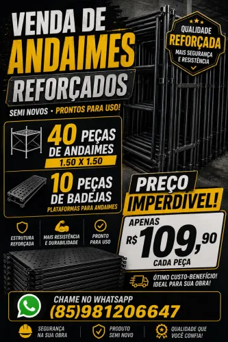 ? OFERTA IMPERDÍVEL EM ANDAIMES! ?