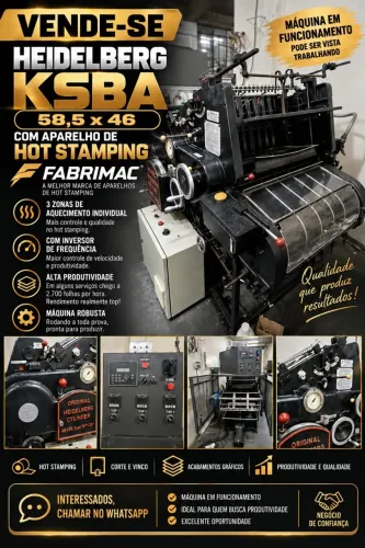 Impressora gráfica Hot Stamping Fabrimac