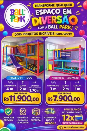 Brinquedoteca 3x2 a pronta entrega
