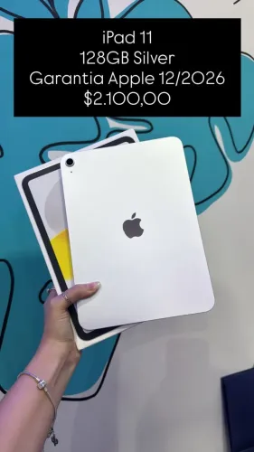 Seminovo: IPad 11 128GB Silver - Garantia Apple 12/2026 | Loja Fisica