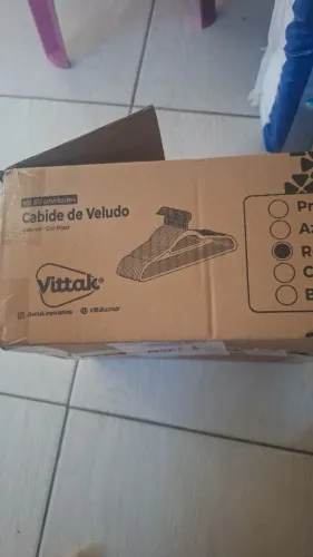 Cabide de veludo infantil 50 unidades vittak
