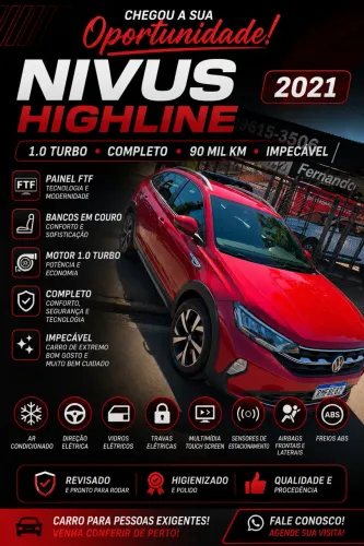 Volkswagen Nivus Highline 1.0 200 TSI Flex AUT 2021