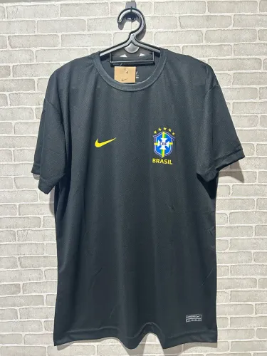 Camisa brasil dry fit preta