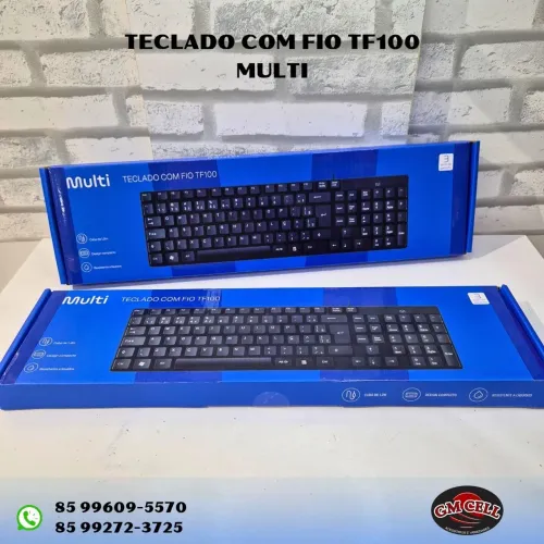 Teclado com fio padrão USB Multi