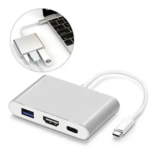 Exbom Adaptador USB Tipo C HDMI DeX Samsung S20 S21 S22 Macbook M1 2 Portas