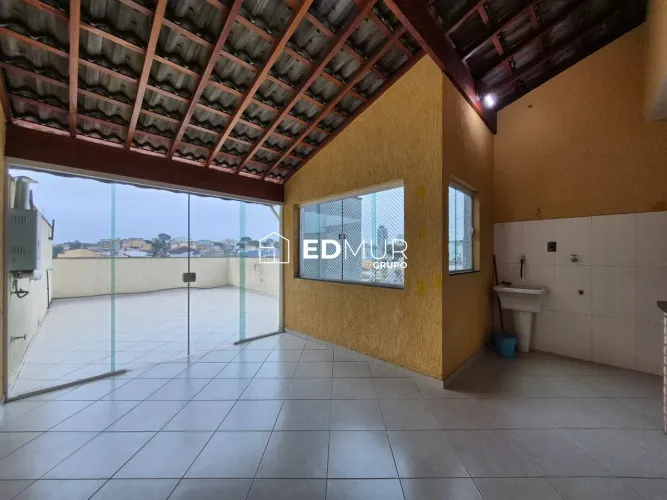 COBERTURA para ALUGUEL com 120m² no bairro VILA CAMILóPOLIS com 2 quartos e 2 vagas. SANTO