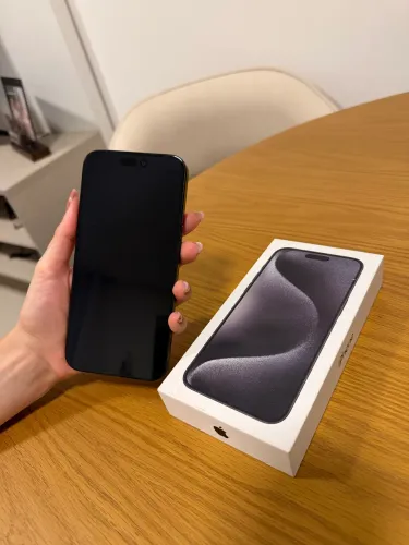 iPhone 15 Pro Max 256GB Titânio Preto | 90% Bateria | NF | Caixa