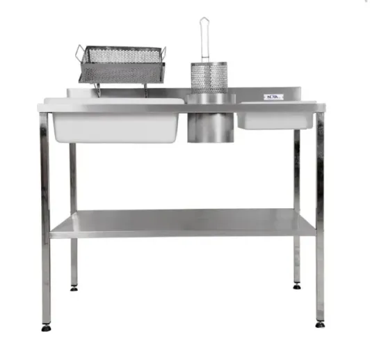 Mesa para Empanar Frango Frito 1,20m - Completa e em Ótimo Estado - BARBADA