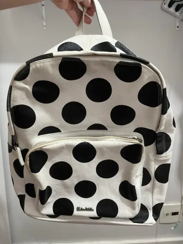 Mochila Grande de Couro Via Mia