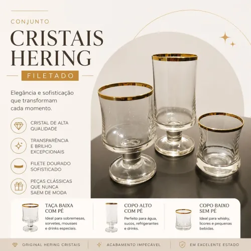Cristal Hering filetado