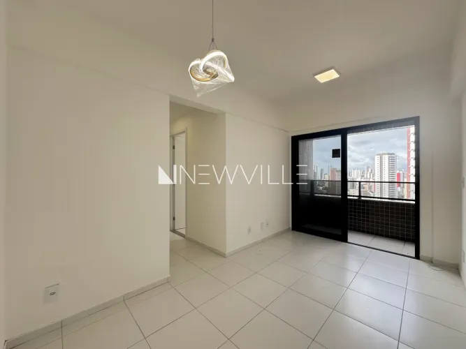 Apartamento para alugar no Flow Boa Viagem  47,35m², mobiliado, 2 quartos e ambientes func