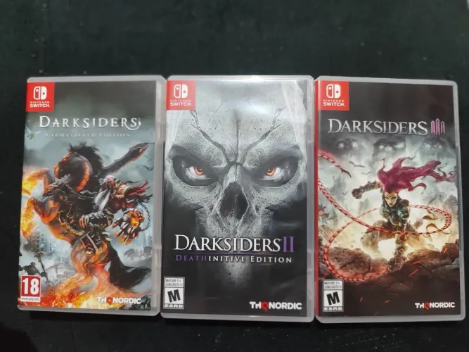 Mídia física trilogia Darksiders de Nintendo switch 