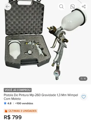 Pistola de pintura nova wimpel