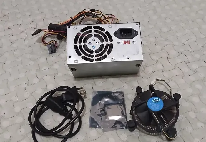 Kit Processador Sexta + Cooler + Fonte + Cabo de força