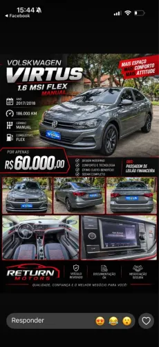 Volkswagen Virtus 1.6 MSI Flex 16V 5P Mec. 2018