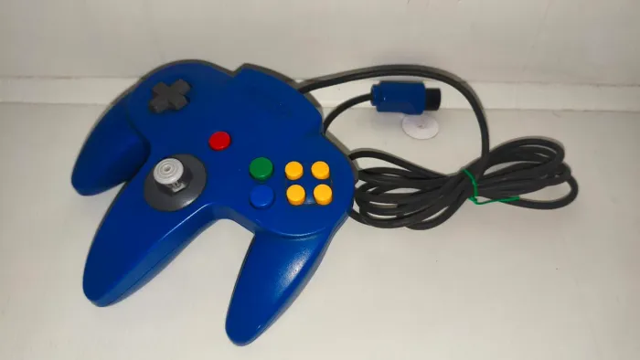 CONTROLE NINTENDO 64 AZUL ORIGINAL