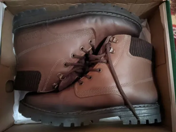 Bota Pegada Masculina Couro Original Tamanho 41