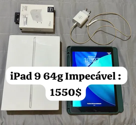 iPad 9 64g Wi-Fi Impecável 93% bateria