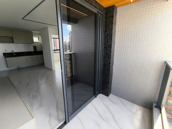 Apartamento para aluguel, 02 quartos, novo, todo projetado e splits, varanda, lazer em Tam