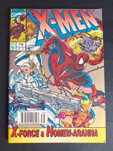 HQ X-Men nº 79 - X-Force & Homem-Aranha - Editora Abril (1995)