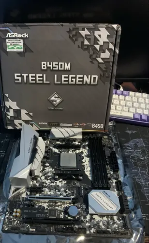 KIT B450m STEEL LEGEND +RYZEN 5 5600x