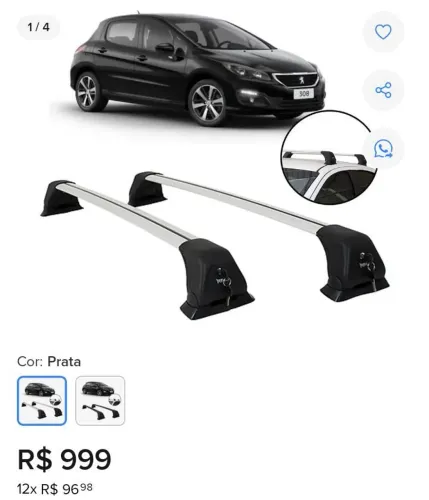 Vendo par de rek do Peugeot 308