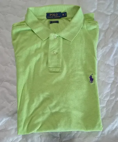 Camisa Polo Ralph Lauren Masculina Tamanho Xl (GG) Verde claro