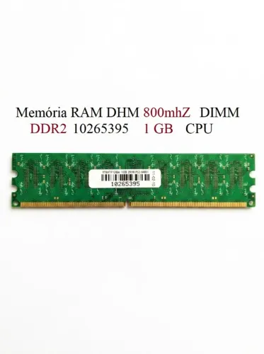 Memória RAM DHM 800mhZ DIMM DDR2 10265395 1 GB CPU R$ 15,00