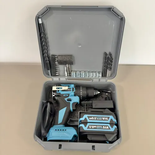 Furadeira Parafusadeira Profissional com 2 Baterias e Maleta Completa