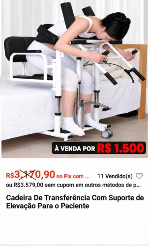 Cadeira de transporte para idoso