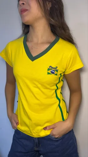 Blusa do Brasil Baby Look Nova