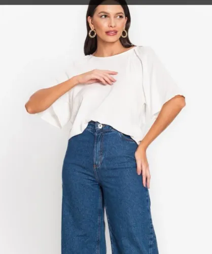  Endless - Blusa Feminina Viscose Creponada Bege Endless - Blusa Feminina Viscose Creponad