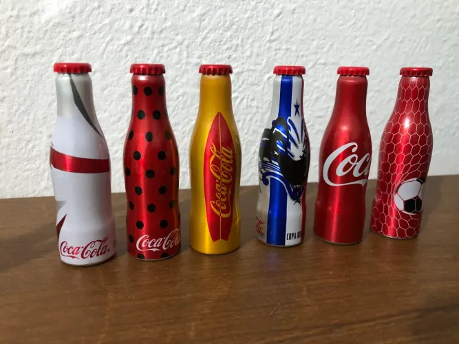 Mini garrafas coca-cola