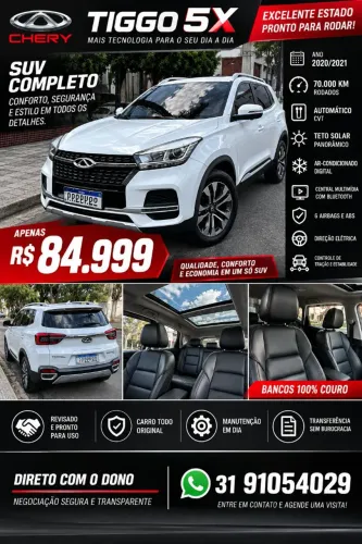 Chery Tiggo 5X TXS 1.5 16V Turbo Flex Aut. 2021