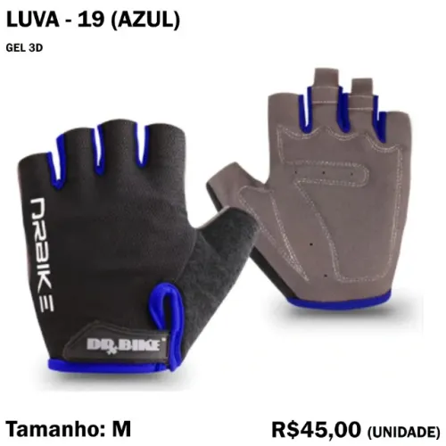 Luva de Ciclismo - Meio Dedo