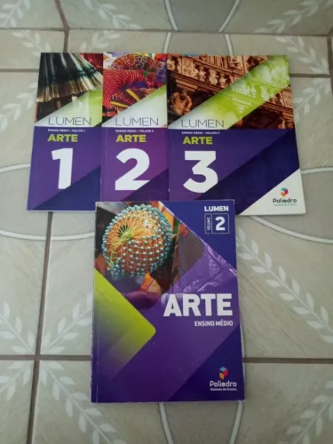 Livros de Arte - Poliedro - 4 volumes - 2023 e 2024 - Semi novos