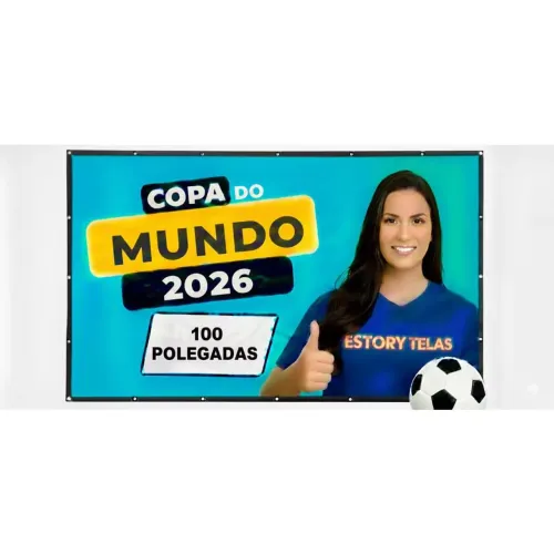 TELÃO PARA QUALQUER PROJETOR TELA COM 100 POLEGADAS 2.00X1.40