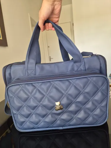 Bolsa de Maternidade de Bebê Masculina PAOLA DA VINCI - AZUL MARINHO<br><br>Único