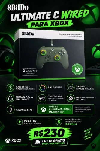 ? Controle 8BitDo para Xbox e Pc