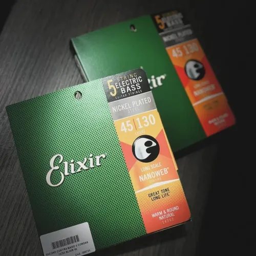 Encordoamento Elixir - Contrabaixo 5 Cordas (Produto Original)