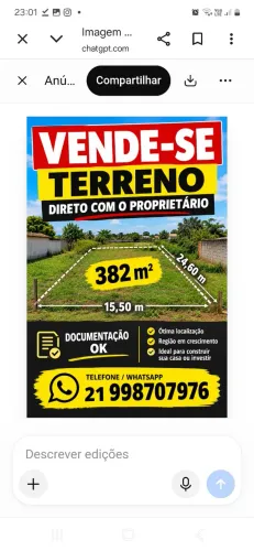 Terreno Plano no Gren Vili, loteamento Chuler direto com o Proprietário!