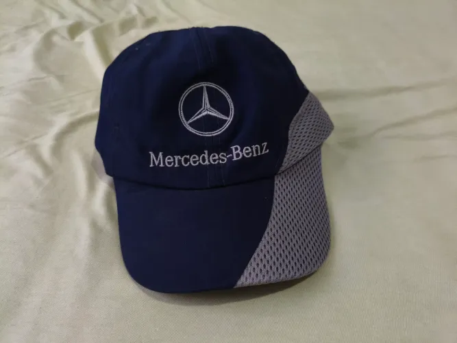 boné mercedes benz azul vintage retrô